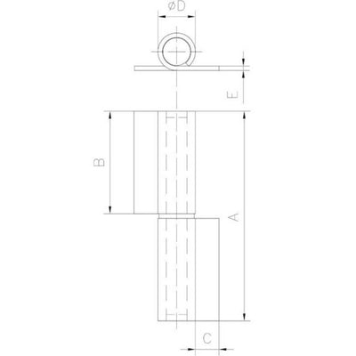 PERNIO PALA SOLDAR 12x80x2 61R