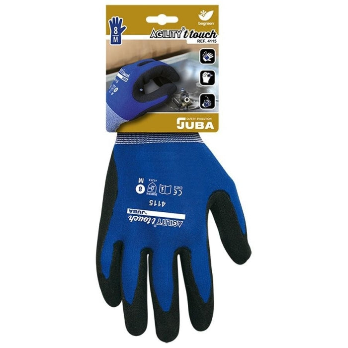 GUANTE NYLON T-TOUCH AGILITY H4115 T9/L JUBA