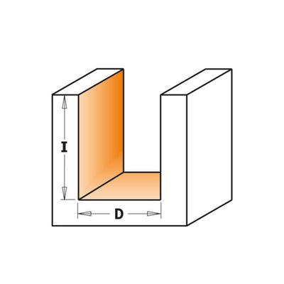 Fresa de Cortes Rectos D2x4x45 Mango 6 CMT 711.020.11
