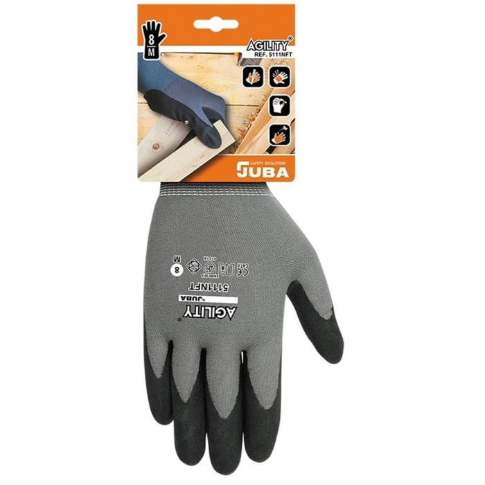 GUANTE AGILITY H51111NFT GRIS T10/XL JUBA