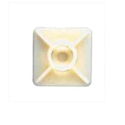 BASE BRIDA BLANCA ADHESIVA 27X27(100UDS)