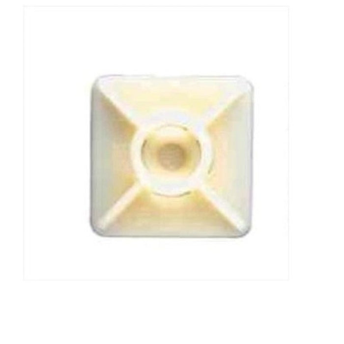BASE BRIDA BLANCA ADHESIVA 27X27(100UDS)