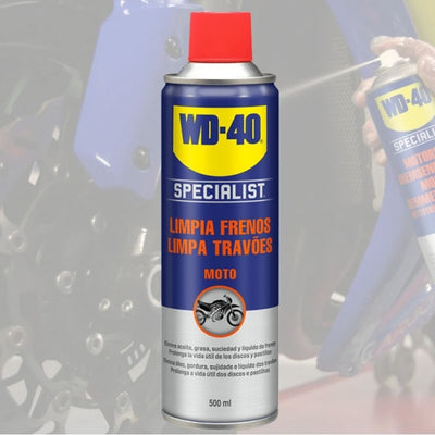 LIMPIA FRENOS SPRAY 500ML WD40 MOTORBIKE