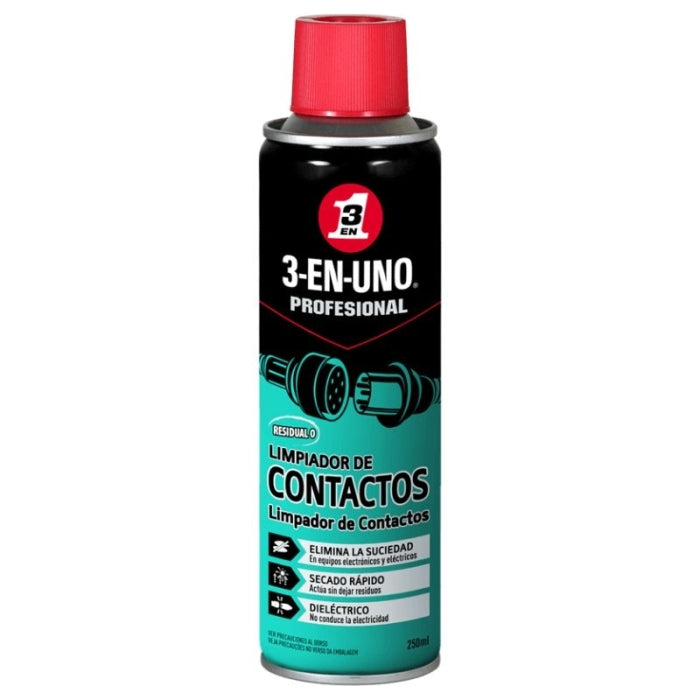 LIMPIADOR DE CONTACTOS SPRAY 250ML 3EN1