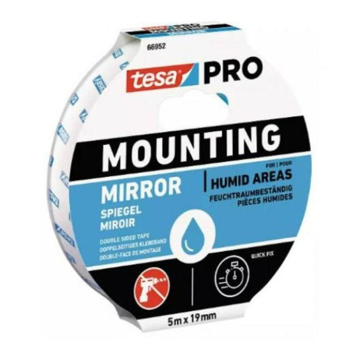 CINTA DOBLE CARA MOUNTING PRO ESPEJOS 5MX19MM BLANCO 66952 TESA TAPE