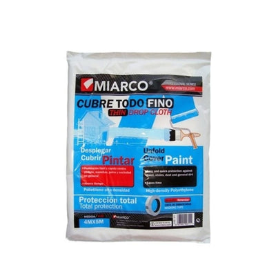Plástico de Protección para Pintura Cubre Todo Fino 4x5m MIARCO