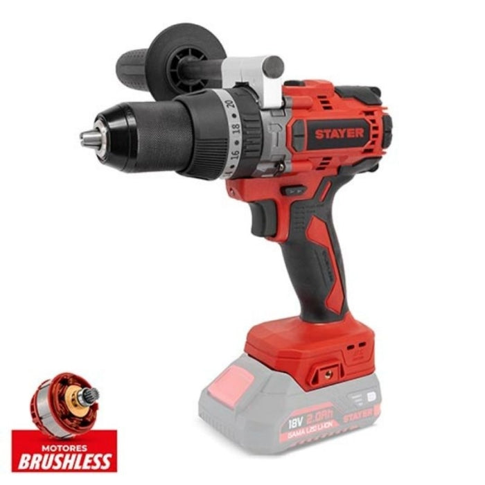 Taladro Atornillador Brushlelss 18V STAYER PBL80