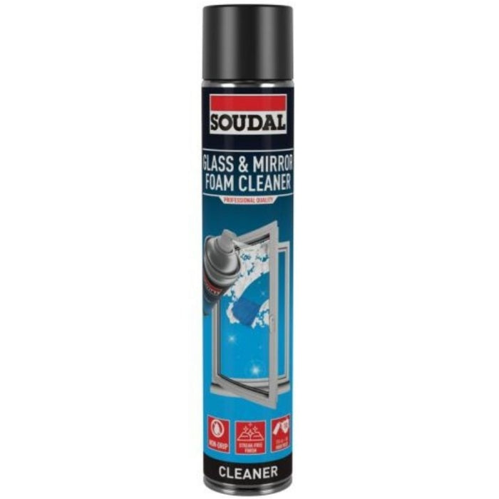 Spray Limpiador de Cristales Glass & Mirror Foam Cleaner 750ML SOUDAL