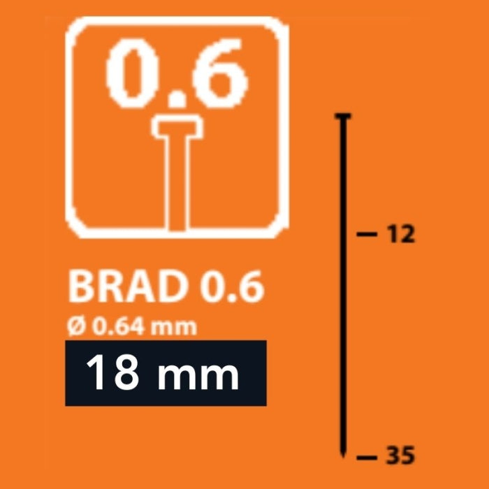 Clavo con Cabeza Brad 0.6x18 (10.000)