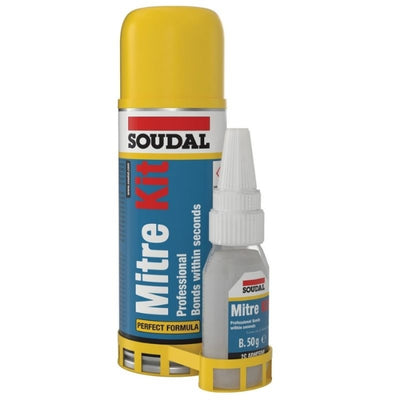 Kit Cianogel 50gr + Acelerante 200ml Especial Materiales Porosos Soudal