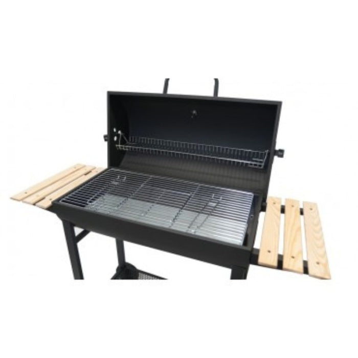 Barbacoa Carbon Barril Dos Mesas Auxiliares 120X53X102CM NATUUR