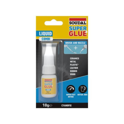 Super Glue Liquido Bote Con Pincel 10GR SOUDAL
