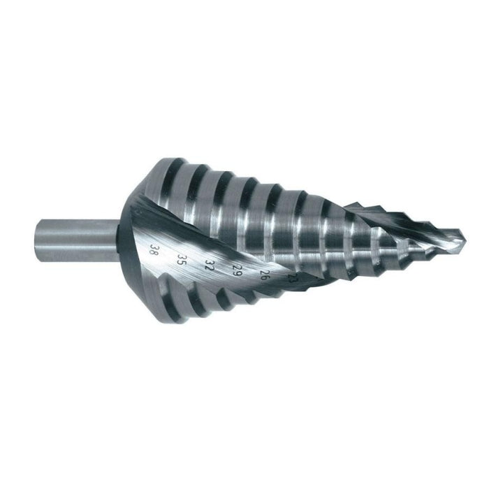 BROCA ESCALONADA HSS N9 6MM a 37MM 12 PASOS 101060 RUKO