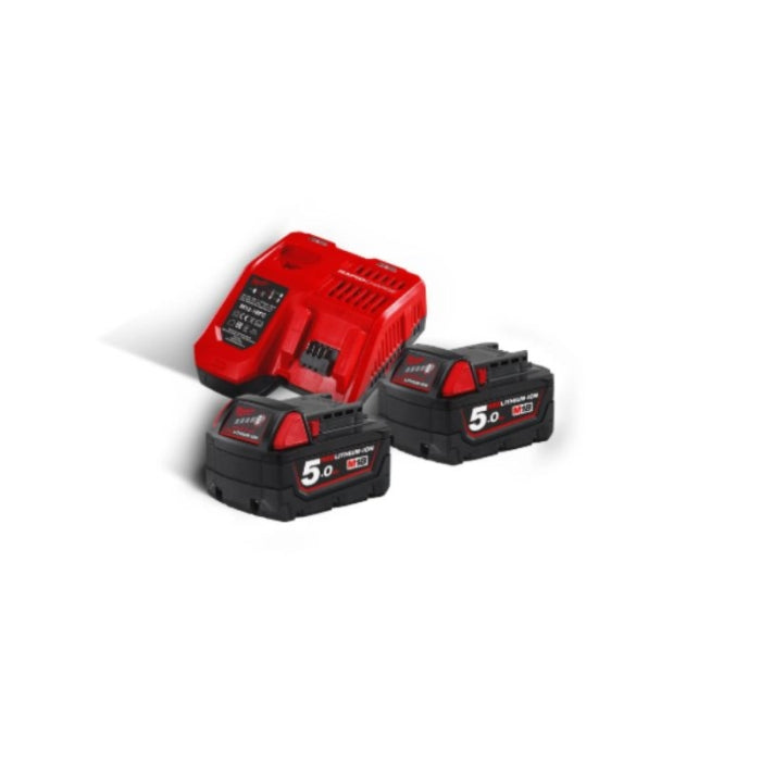 Kit 2 Baterias 5AH M18 + CARGADOR M18NRG-502 4933471980 MILWAUKEE