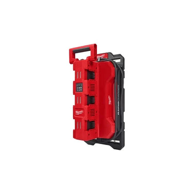Cargador Rápido De 6 Bahías M18 PACKOUT M18MPC6 4932498551 MILWAUKEE