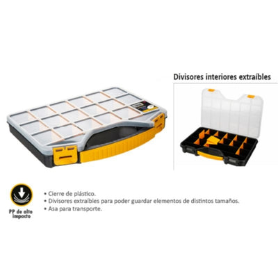 Organizador De Maletín Plástico NEG-AMA 326X257X48 20086 FERROTECH