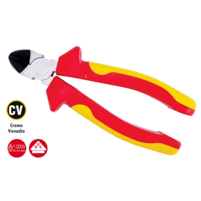 Alicate De Corte Diagonal 160MM 1000V Electricista 27140 FERROTECH
