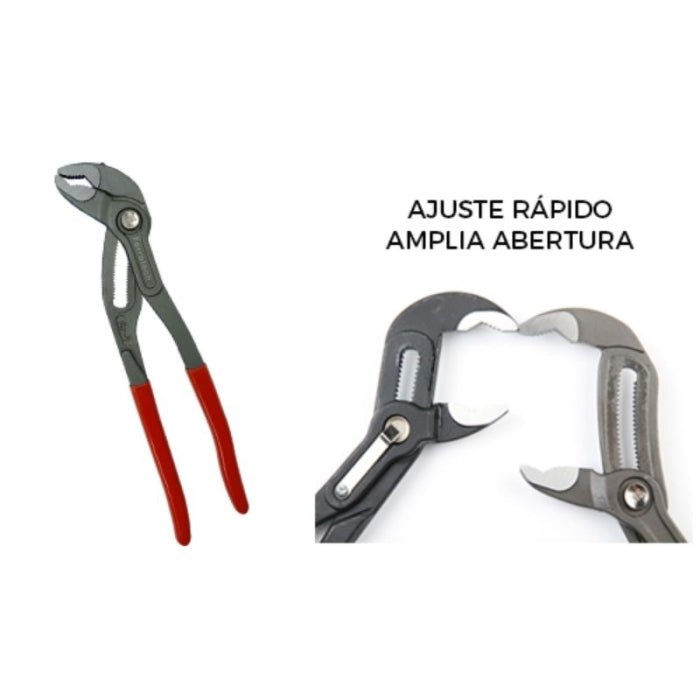 Tenaza De Pico Loro 250MM C/Botón (Tipo Cobra) 28261 FERROTECH