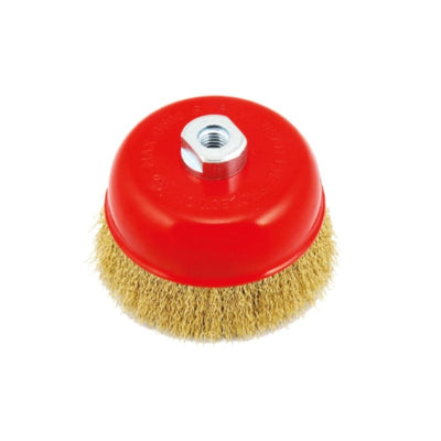Cepillo Copa Alambre Ondulado M-14 85MM. 24084 FERROTECH