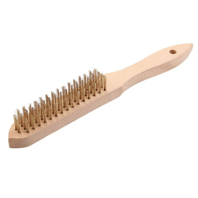 Cepillo Manual Alambre Mango Madera 3X16MM. 27146 FERROTECH