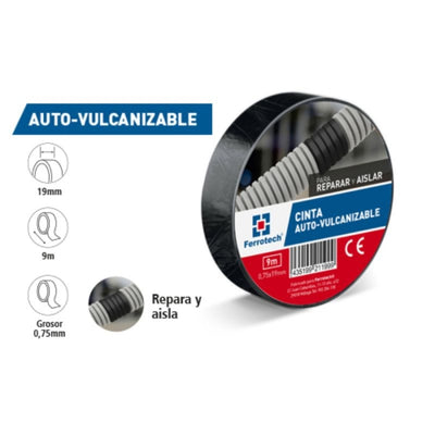 Cinta Autovulcanizable 9MT 19MM Negro 27577 FERROTECH