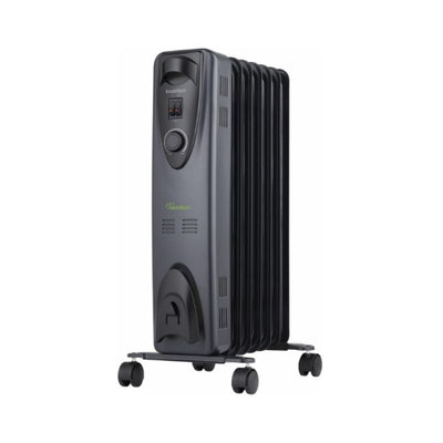 Radiador Ecologico Negro, 7 Elementos 1000 W RC-ECO-FLUID-7 BASTILIPO