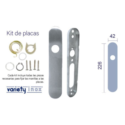 Juego De Placas Para Manillas VARIETY INOX 23106 N05