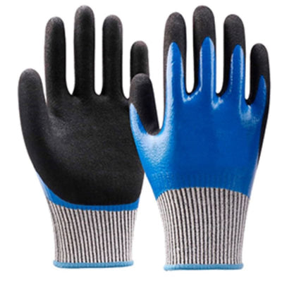 Guante Power-Wat Nitrilo Impermeable Negro-azul T10-XL Protect05 28392 N05