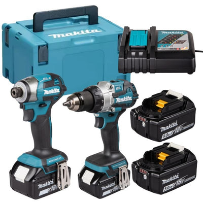 Combo DLX2528TJ ( DHP489 + DTD173 + DC18RC + 2X BL1850) MAKITA