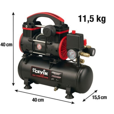 Compresor Silencioso 1HP 6 Litros 1HP CA-PRO6XS CEVIK