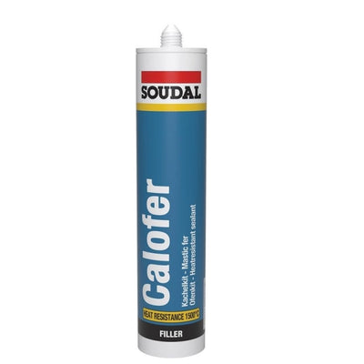 Masilla Calofer 1500º Negro 310ml SOUDAL