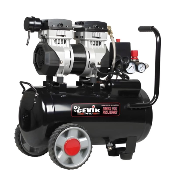 Compresor Silencioso 1,5HP 24 Litros CA-PRO25SILENT CEVIK
