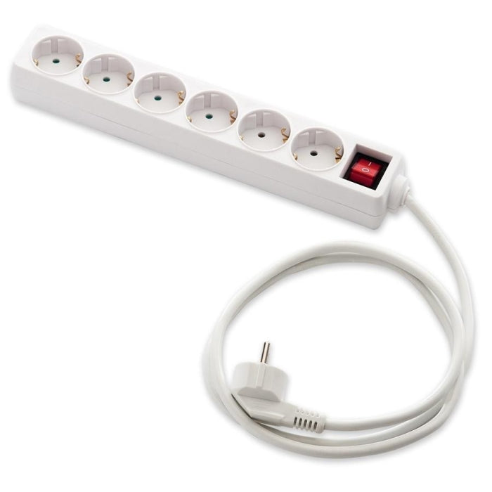 Regleta Base Múltiple 6 Tomas Interruptor Cable 1,5mts FAMATEL