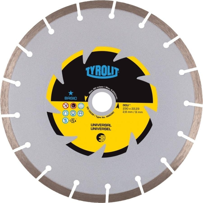Tyrolit Disco Corte Diamante Universal Basic 125X1.8X22