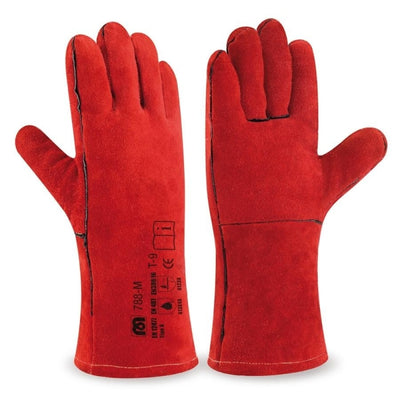 Guantes de Soldador Rojo 35cm MARCA 788-M