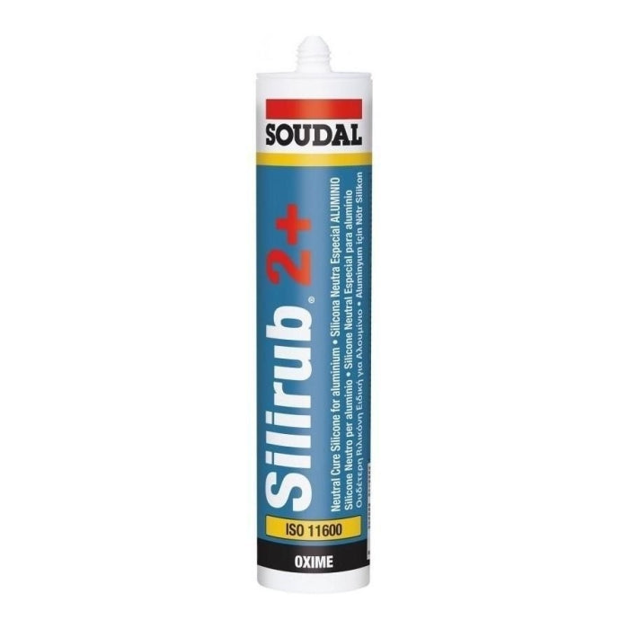 Silicona Neutra Silirub Blanca 2+ 300ml Soudal