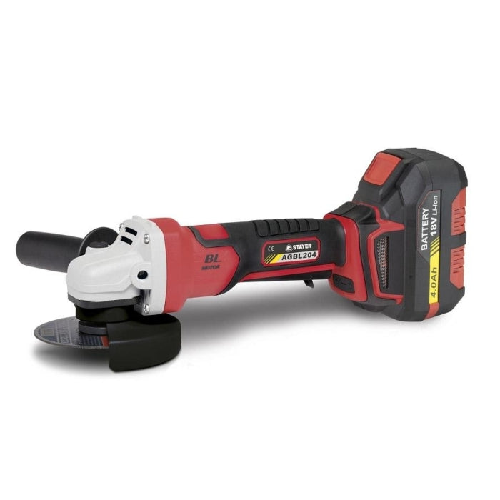 Amoladora Angular 115mm 18V + Batería 4.0Ah + Cargador AGB L2014 STAYER