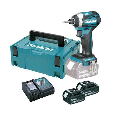 Atornillador de Impacto 18V 5,0Ah 175Nm BL Makpac 2 Bat. DTD154RTJ MAKITA