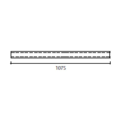 Barra Horizontal Antipanico Global 1075mm BARHGL1200B Inox TESA