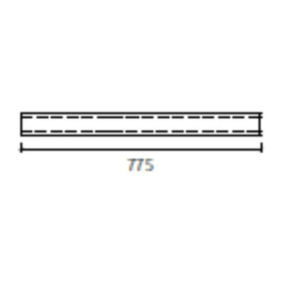 Barra Horizontal Antiopanico Global 775mm BARHGL900B Inox TESA