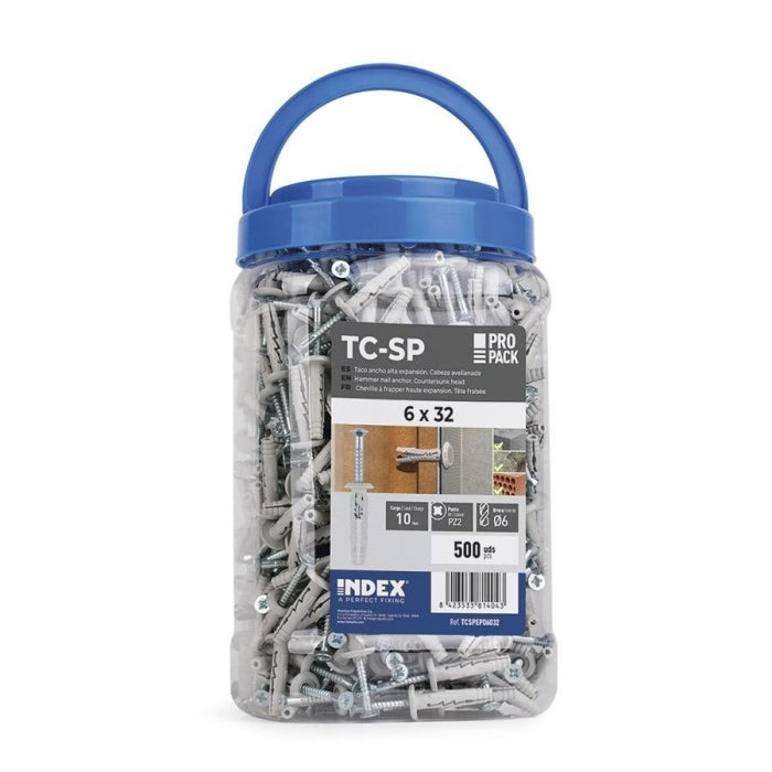 Bote Tacos Clavables para Pladur 6x40mm TC-SP EP INDEX