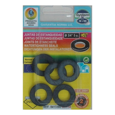 Junta Plana Estanqueidad Goma 3/4'' (5 uds) S&M