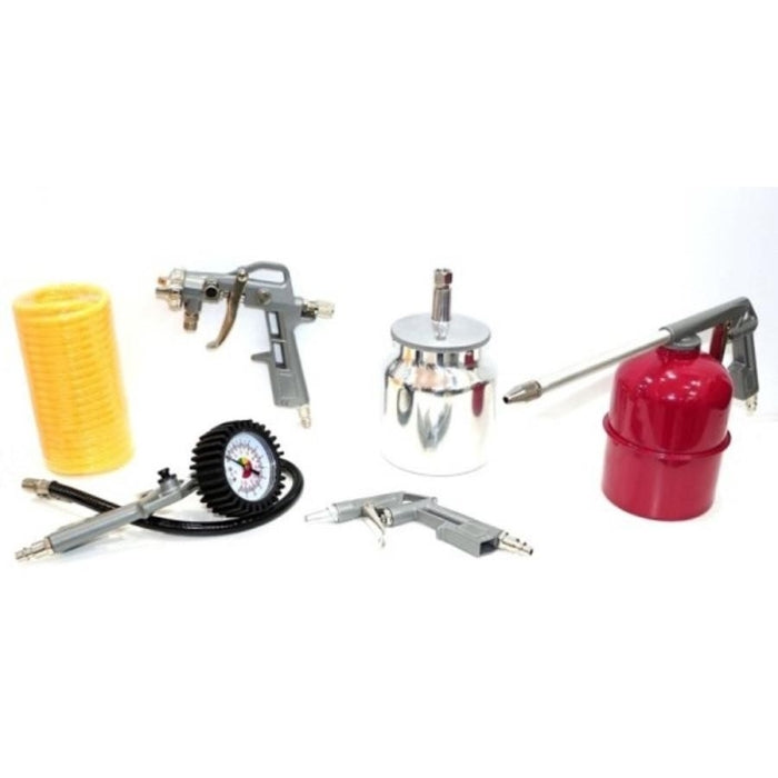 Kit de Pintura Aerografo para Compresor Profesional 5 Piezas NIVEL