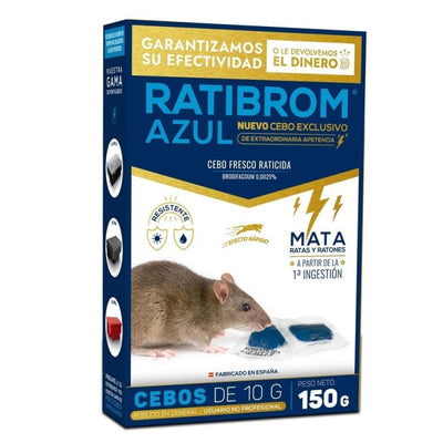 Raticida Eficaz Plagas 150gr RATIBROM