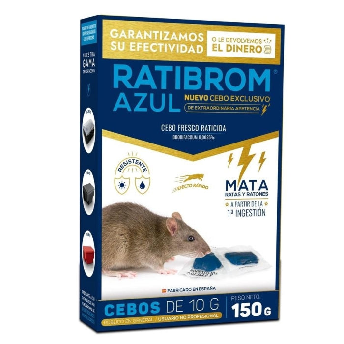Raticida Eficaz Plagas 150gr RATIBROM