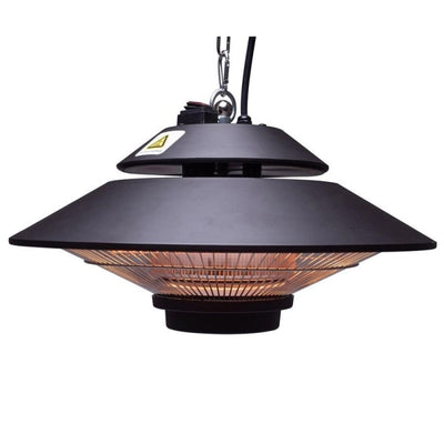 Calefactor Eléctrico De Exterior 1500W IP34 Halogeno Terraza con Mando Techo NATUUR