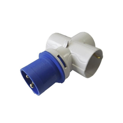 Adaptador 2P 3 Tomas 16A 250V CETAC Azul FAMATEL