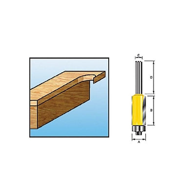 MAKITA/FRESA RECTA RODAMIENTO 9.5MM M-6