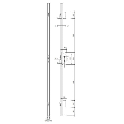 Cerradura Seguridad 40mm Cromo Izquierda CANB346IAC TESA