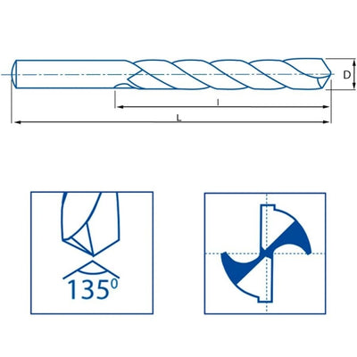 BROCA HSSCO 1006 5mm BLISTER 18484
